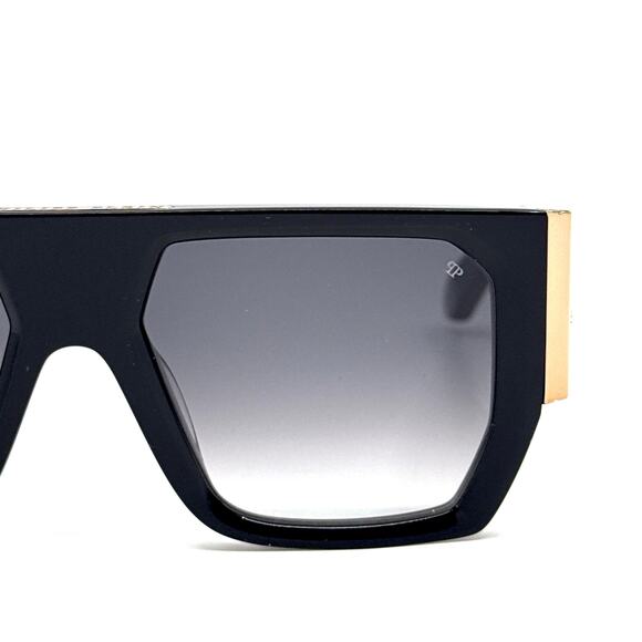 New,PHILIPP PLEIN Sunglasses PLEIN MASTER OVERSIZE SPP094 Col.0700 Authentic - Picture 5 of 12